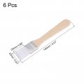Uxcell 0 9 Width Small Paint Brush Nylon Bristle With Wood Handle Painting Tool For Wall Door Cabinets Furniture Fences White