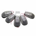 Httmt- 5x Clear Cab Roof Top Marker Light Lens W Base Compatible With 2003-2017 Ram 2500 3500 P N Mt293-004 X5