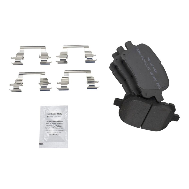 Front Semi Metallic Brake Pad 2 Coated Rotor Kit For 99-03 Lexus Rx300