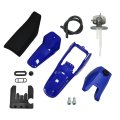 Secos Pw80 Plastic Kit Pickup Gasoline Tank Seat Fender For Yamaha Py80 Peewee Y-zinger 80 Blue 