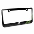 Ipick Image Made For Jeep Grill Green Stripe Black Metal License Plate Frame