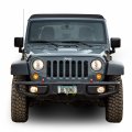 Ipick Image Made For Jeep Grill Green Stripe Black Metal License Plate Frame
