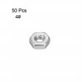 Uxcell Hex Nuts 4 -40 Fine Thread Hexagon Nut Stainless Steel 304 Pack Of 50
