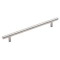 Cosmas 305-128sn Satin Nickel Cabinet Hardware Euro Style Bar Handle Pull 5 128mm Hole Centers 7-3 8 Overall Length 