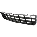 Front Bumper Center Grille For Volkswagen Rabbit 2006 2009 Louvered Matte Black Vw1036128 1k0853677a9b9 