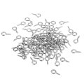 500pcs Eye Screws 304 Stainless Steel 8x4mm Small Self Tapping Screw Hooks Ring Mini Pins For Diy Handwork Wooden Clay Pendants 