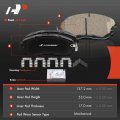 A-premium Front Rear Ceramic Disc Brake Pads Set Compatible With Select Nissan And Infiniti Models Altima 1993-2001 Maxima