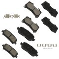Rear Front Brake Pads Fit For Chevrolet Colorado 2015-2020 For Gmc Canyon D1806 D1802 8pcs 
