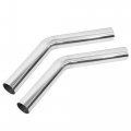 2 Pcs 45 Degree Bend Od Car Diy Custom Mandrel Exhaust Pipe 5 Inch Tube 11 81 End To T304 Stainless Steel Universal Fit 