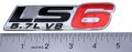 Erpart Ls6 5 7l V8 Red Engine Emblem Badge Nameplate Highly Polished Aluminum Chrome Silver Compatible With Gm Cadillac Cts-v