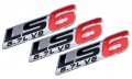 Erpart Ls6 5 7l V8 Red Engine Emblem Badge Nameplate Highly Polished Aluminum Chrome Silver Compatible With Gm Cadillac Cts-v