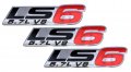 Erpart Ls6 5 7l V8 Red Engine Emblem Badge Nameplate Highly Polished Aluminum Chrome Silver Compatible With Gm Cadillac Cts-v