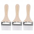 Uxcell 6 Paint Brush 2 4 Width Soft Nylon Bristle With Wood Handle For Wall Cabinets Fences White 3pcs