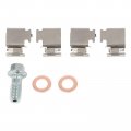 Ocpty Rear Left 19b6384 Brake Calipers Set Silver 1 Pc Compatible With For Audi A3 2010-2013 Quattro Volkswagen 2012-2013 Eos