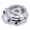 Httmt- Chrome Cnc See Through Left Engine Stator Cover W Gasket Gsxs Compatible With 17-20 Suzuk Gsxs 1000 P N Mt313-070a-cd