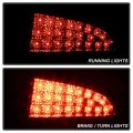 Acanii For 2009-2010 Dodge Charger Black Housing Led Tail Lights Brake Lamps Pair Set Replacement Driver Passenger