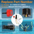 Boat Ignition Switch With 2 Keys For Mercury Sierra Mariner Outboard Motor Control Box 3 Position 6 Wire Replace 87-17009a5