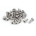 Uxcell M4 8x16mm 316 Stainless Steel Phillips Pan Head Self Tapping Screws Bolts 25pcs