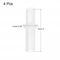 Uxcell Bifold Door Hardware 4-pack Bi-fold Top Pivot D Closet Repair Part Kit For Sliding Wardrobes Folding Door Silver
