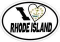 5in X 3 Oval I Love Rhode Island Sticker By Stickertalk 
