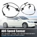 2pcs Front Left And Right Driver Passenger Side Abs Wheel Speed Sensor No 57455-t2j-h01 57455t2jh01 57450t2fa01 For Acura Tlx