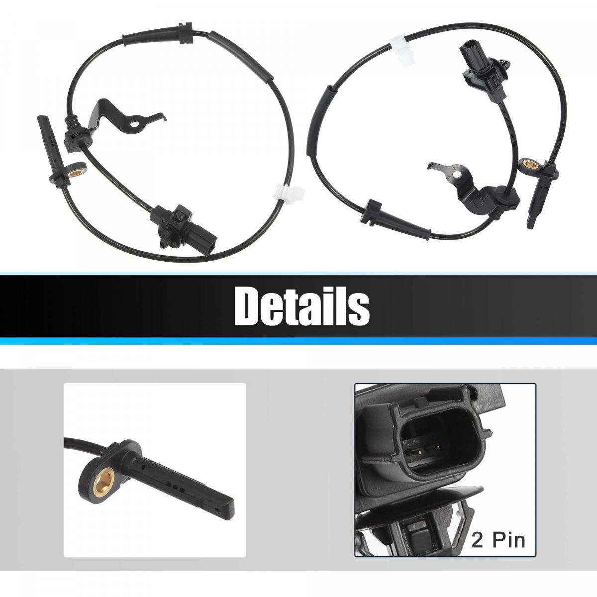 2pcs Front Left And Right Driver Passenger Side Abs Wheel Speed Sensor No 57455-t2j-h01 57455t2jh01 57450t2fa01 For Acura Tlx