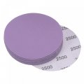 Uxcell 15pcs 4-inch Purple Sanding Discs 2500 Grits Hook And Loop Professional Aluminum Oxide Sand Paper Wet Dry Polish For