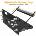 Metal Steel Battery Mounting Box Tray Bracket Diy Easy Bolt-in Overall Length Fits Up To A 10 63a 7 06a 5a Anti-corrosion No