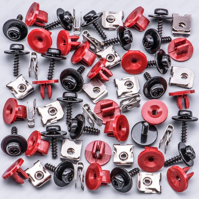 Rexka 20 Sets T30 Engine Splash Shield Guard Undertray Cover Screws Bolt Nut Clip Kit For Ford Focus Fusion Escape Explorer