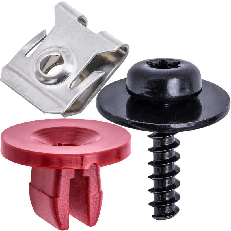 Rexka 20 Sets T30 Engine Splash Shield Guard Undertray Cover Screws Bolt Nut Clip Kit For Ford Focus Fusion Escape Explorer