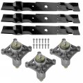 Caltric 54 Deck Spindle Blade Rebuild Kit Compatible With Husqvarna Gt2 54 Lawn Mower