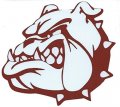 Stickertalk Maroon And White Bulldog Mascot Vinyl Sticker 5 Inches By 