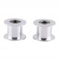 5pcs Belt Pulleys Synchronous Aluminum Toothless Timing Idler Pulley For 3d Printer 10mm Width