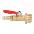 Oukens Brass Winterize Blowout Adapter 1 4in Quick Connect Plug And 3 Ght Thread Wintering Fitting Fit For Rv Yachts External
