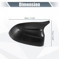 X Autohaux Pair Car Rear View Driver Passenger Side Mirror Cover Cap Overlay Black Carbon Fiber Pattern For Bmw X3 G01 Ix3 G08