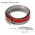 Uxcell Floor Transition Strip 3 3ft Self Adhesive Carpet Edging Trim 1 Meter Pvc For Height Less Than 3mm Gray Wood