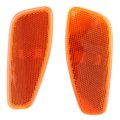 Front Side Marker Light Pair For Jeep Renegade 2015 To 2023 Amber Halogen Lens Capa Certified Replacement 68256050aa 68256049aa 
