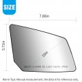 Hoypeyfiy Rearview Mirror Glass Replacement For Gmc Acadia 2007-2016 Replace Gm1324124 Gm1324119 Left Right Side