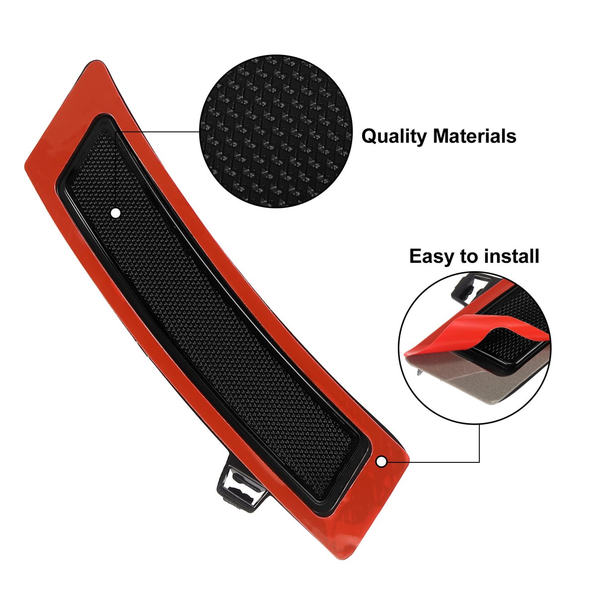Pair 63147274433 Front Bumper Reflector Side Marker For Bmw Xdrive35d Xdrive35i Xdrive50i Replace Original Smoky Black