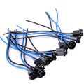 T10 W5w Led Bulb Socket Lamp Extension Holder Connector 12v Wedge Auto With 17cm Cable 10 Pack