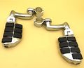 Chrome Large Adjustable Highway Footpegs Mounting Kit For 1 5 In Front Engine Guard Frame Tube Goldwing Vtx1300 Shadow Valkyrie 