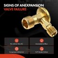 A-premium A C Expansion Valve Compatible With Cadillac Srx 3 6l 4 2004-2009 Rear Side