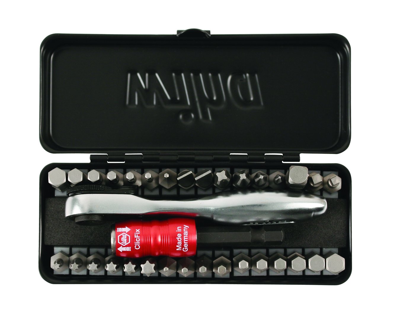 Wiha 74996 35 Piece Bit Ratchet Compact Storage Box Set