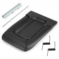 Black Center Console Cover Armrest Lids W Base For 2002-2006 Cadillac Escalade Chevy Avalanche 2001-2006 Silverado Gmc Sierra 