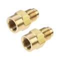 Brass Pipe Fitting 7 16 -20unf Flare Male To 1 8npt Female Thread Tubing Adapter Hose Connector For Air Conditioner 