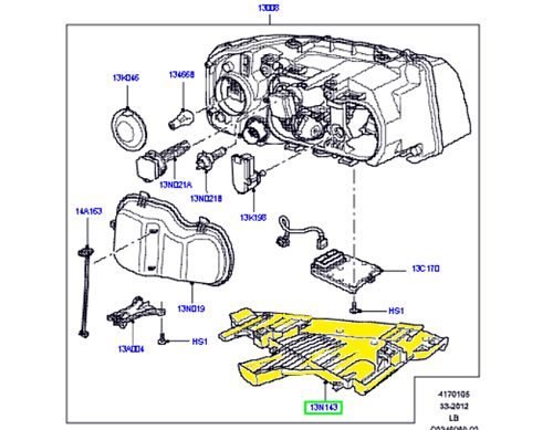 Genuine Land Rover Headlamp Bracket Lr2 Right Side Lr001541
