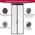 Aloudy Magnetic Screen Door Fitss Up To 36 X 98 Max Full Frame Velrco Instant Mesh Curtain Hands Free Bugs Off With Magnets 