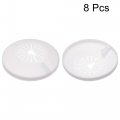 Uxcell Pipe Cover Decoration 15mm-25mm Pp Plastic Escutcheon Water Drain Line White 8pcs