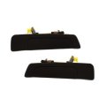 Rear Exterior Door Handles Pair For Mitsubishi Mirage 1997 1998 1999 2000 2001 2002 Sedan Black Smooth Finish Driver And 