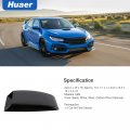 Bonnet Vent Cover Universal Car Hood Simulation Decorative Air Outlet Flow Intake Scoop Sticker Black